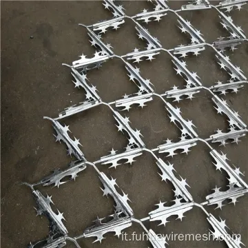 Pesante recinzione di mesh rasoio espanso galvanizzata
